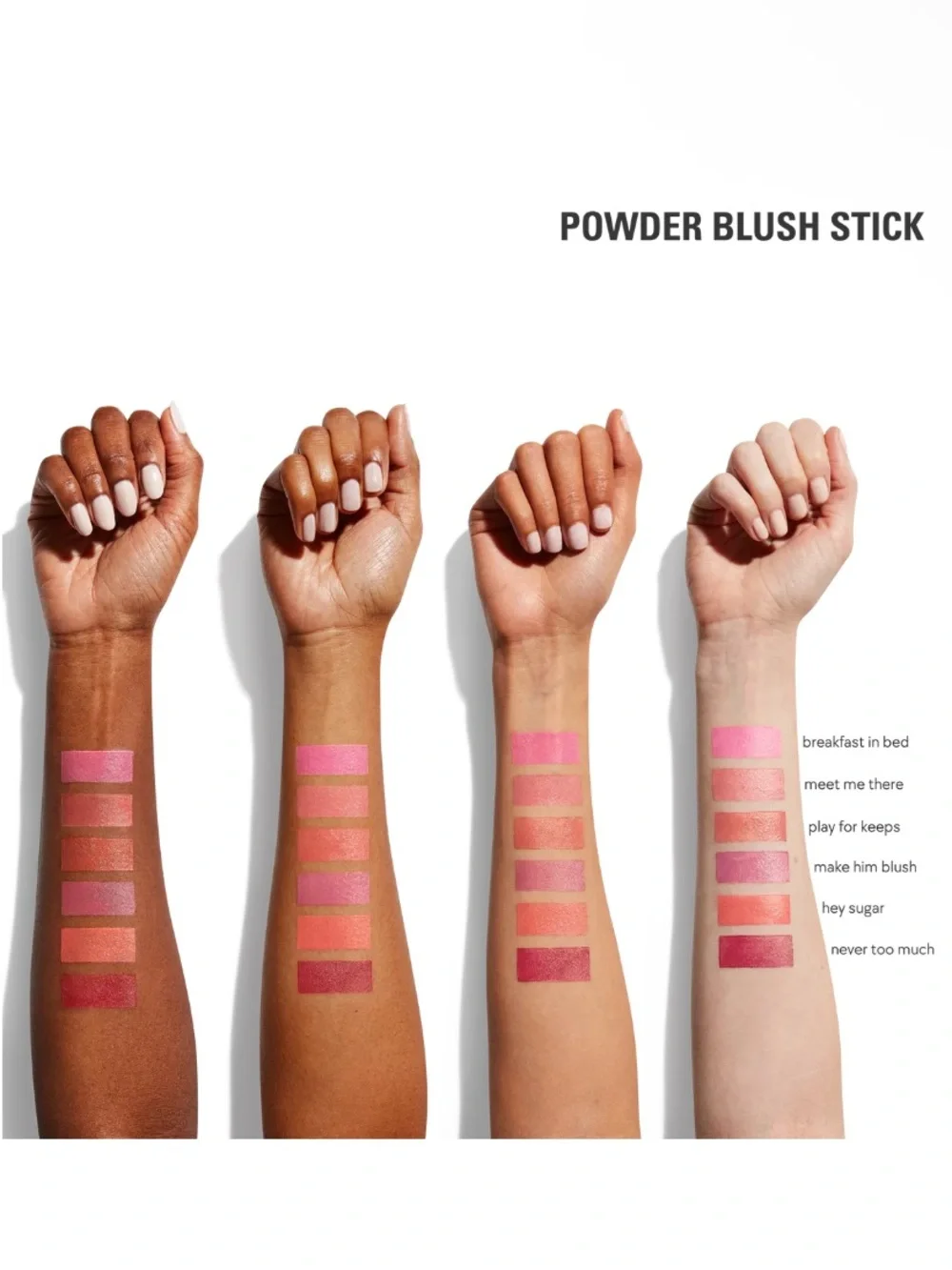 KYLIE COSMETICS Powder Blush Stick Color Breakfast in Bed bubblegum pink